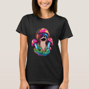 T-shirt Drôle d'art de champignon de sloth EDM pour rave d