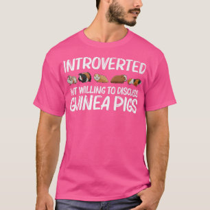 T-shirt Drôle d'art de cochon d'Inde pour hommes femmes ro