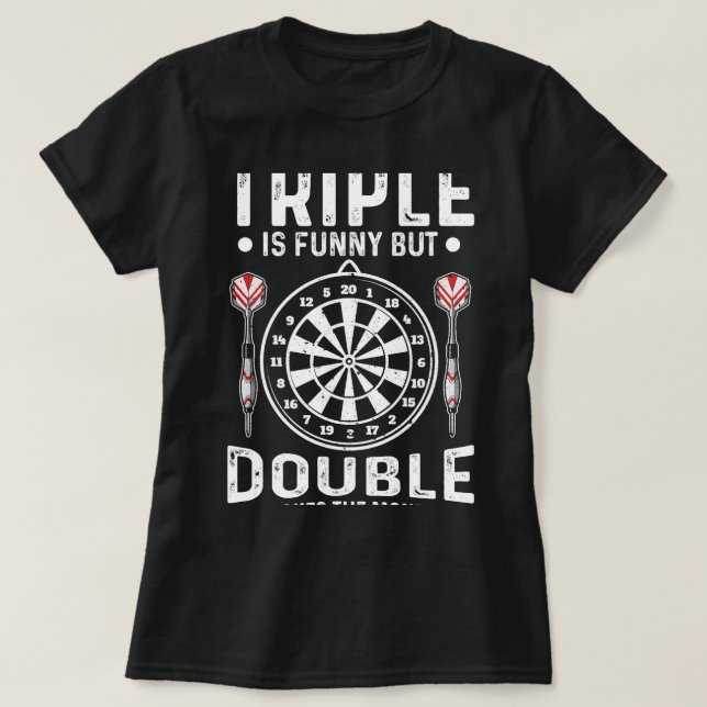 T-shirt Drôle Dart Vêtements Pour Hommes Ou Femmes Joueur  (Design devant)
