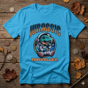T-Shirt Drôle d'Astronaute Alien Dinosaure de l'Es