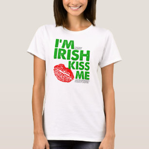 T-shirt drôle de baiser anti-irlandais