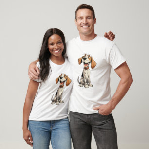 T-shirt drôle de Beagle de dessin animé