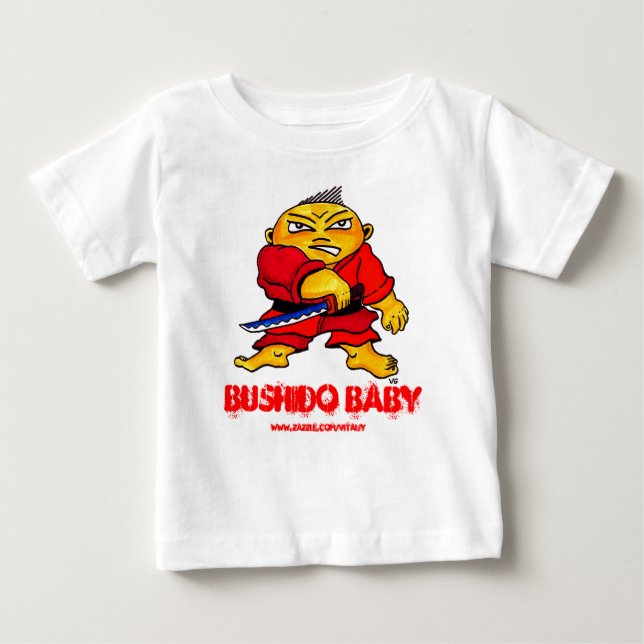 T-shirt drôle de bébé de Bushido (Devant)