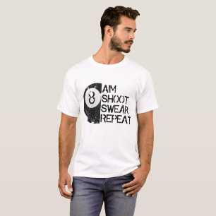 T-shirt drôle de billards, piscine 8-Ball afflig