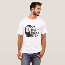 T-shirt drôle de billards, piscine 8-Ball affligée