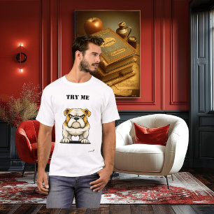 T-shirt drôle de bouledogue grincheux