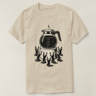 T-shirt Drôle de café rétro - Adorez le café