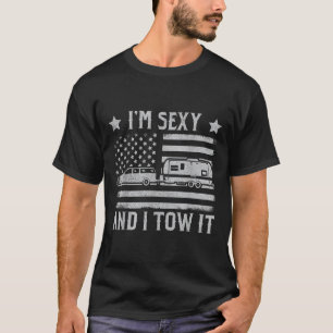 T-shirt Drôle de camping Rv Im Y et je le remorque Im Y et