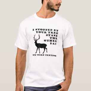 T-shirt drôle de chasse au message texte