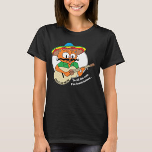 T-shirt drôle de chat de dessin animé Cinco De May