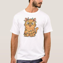 T-shirt drôle de chat de Noël Mode Catmas Activé