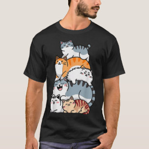 T-shirt Drôle de chat Kitty mignon amateur de chat pour le