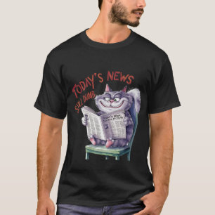 T-shirt Drôle de chat sarcastique "L'actualité d'aujourd'h