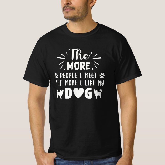 T-shirt drôle de chien amoureux citer cadeau (Devant)