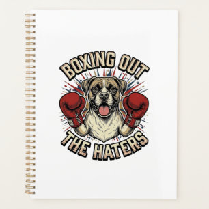 T-shirt drôle de chien Boxer boxant les haineux De