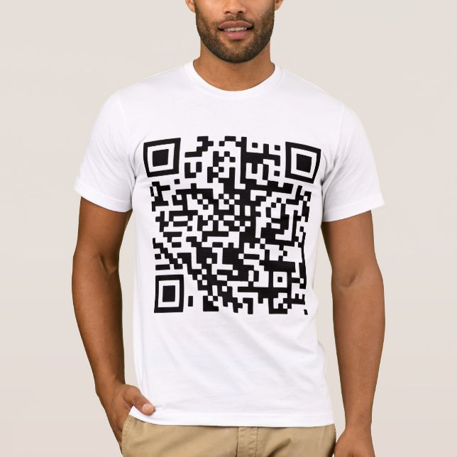 T-shirt drôle de code du petit pain QR de Rick (Devant)