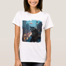 Drôle de design de raton laveur sci-fi