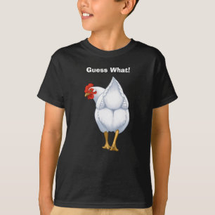 T-shirt Drôle de deviner ce qu'est le blanc de poule
