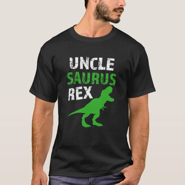 T-shirt drôle de Dino d'oncle Saurus Rex Shirt (Devant)