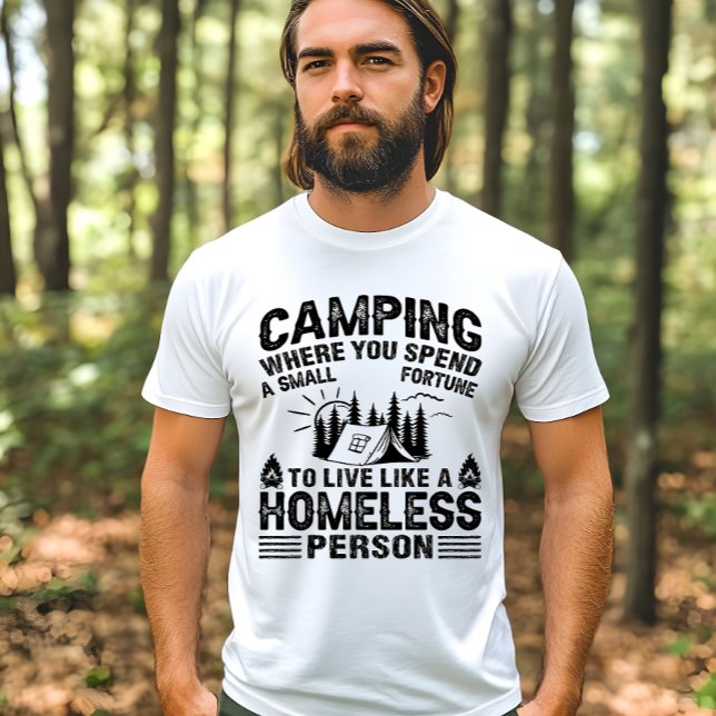 T-shirt Drôle de dire de camping (Créateur téléchargé)