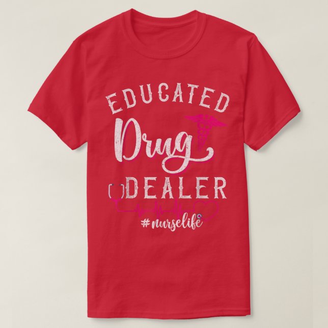 T-shirt Drôle de dire infirmièresTraducteur de drogue inst (Design devant)