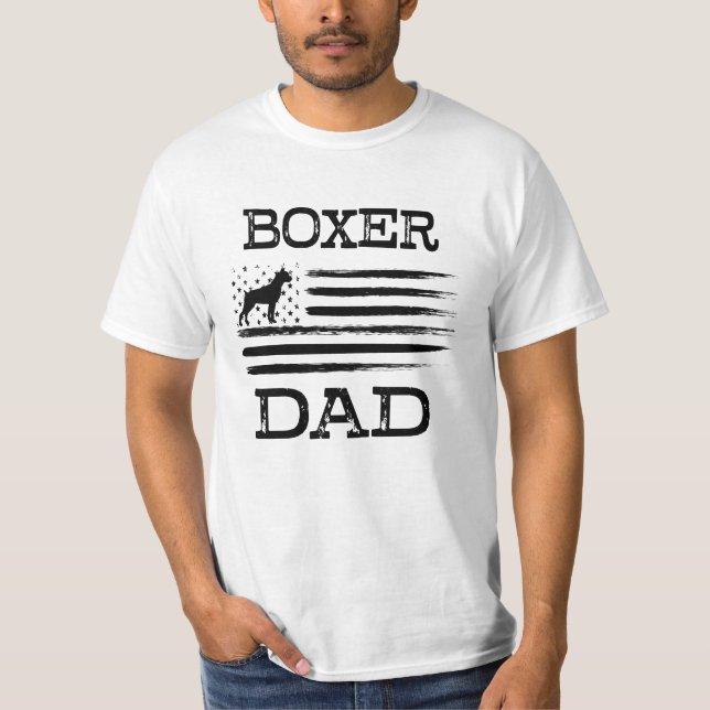 T-shirt drôle de drapeau de papa de chien de (Devant)
