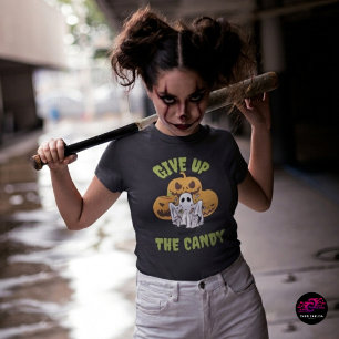 T-shirt Drôle de Fantôme Abandonne les Bonbons Halloween