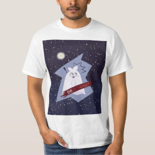 T-shirt drôle de fantôme choqué de valeur