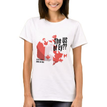 T-shirt drôle de fierté canadienne. Carte du Canad
