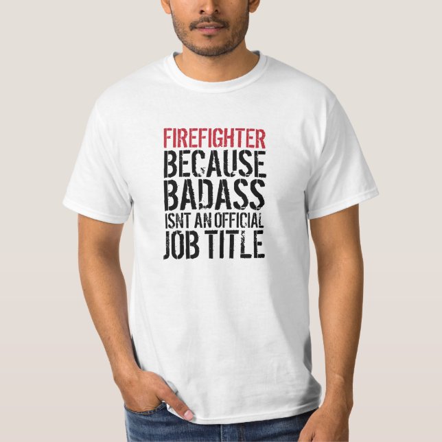 T-shirt drôle de fonction de Badass de (Devant)