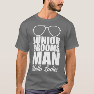 T-shirt drôle de garçon d'honneur junior Hello Lad