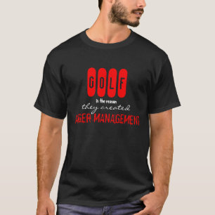 T-shirt drôle de gestion de colère de GOLF