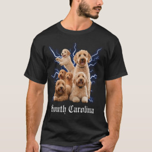 T-shirt Drôle de Golden Doodle Contrefaçon Caroline du Sud