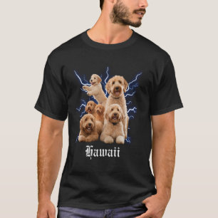 T-shirt Drôle de Golden Doodle Contrefaçon Hawaii