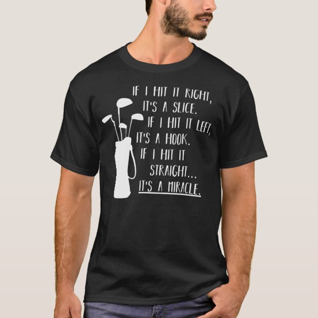 T-shirt Drôle de Golf Sayings Funny Golf (Devant)