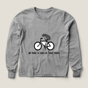 T-Shirt Drôle de Grenouille à Vélo Animal de Cyc
