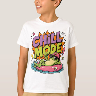 T-Shirt drôle de grenouille en mode détente pour e