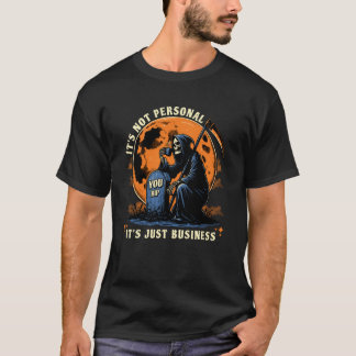T-shirt Drôle de Grim Reaper Halloween Ce n'est pas person
