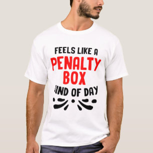 T-shirt Drôle de hockey, on dirait une boîte de pénalité d