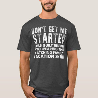 T-shirt drôle de jumelage vacances en famille
