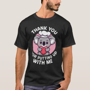 T-shirt Drôle de Koala Chef Merci de Me Supporter
