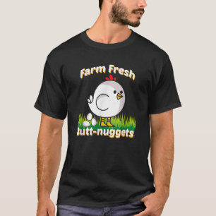 T-shirt Drôle de la ferme Poulet T Chemise Ferme Fruits Fr