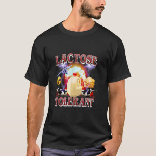 T-shirt Drôle de laitier tolérant au lactose Mème vaches f