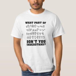 T-shirt drôle de langue des signes américaine