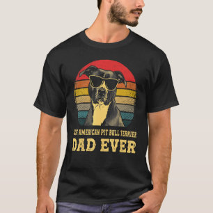 T-shirt Drôle de meilleur père American Pit Bull terrier