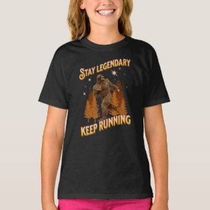 T-shirt Drôle de motivation de course de Bigfoot
