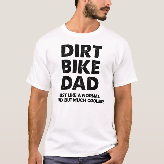 T-shirt drôle de motocross de papa de vélo de (Devant)