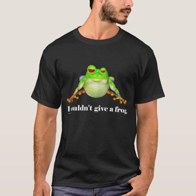 T-shirt Drôle de ne pas donner un dessin de grenouille (Devant)