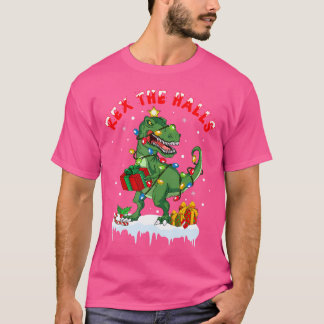 T-shirt Drôle de Noël Dinosaure Trex Pour Garçons Rex Le C