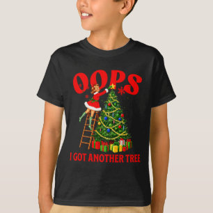 T-shirt Drôle de Noël Rétro Oups J'ai Encore Un Arbre Prem